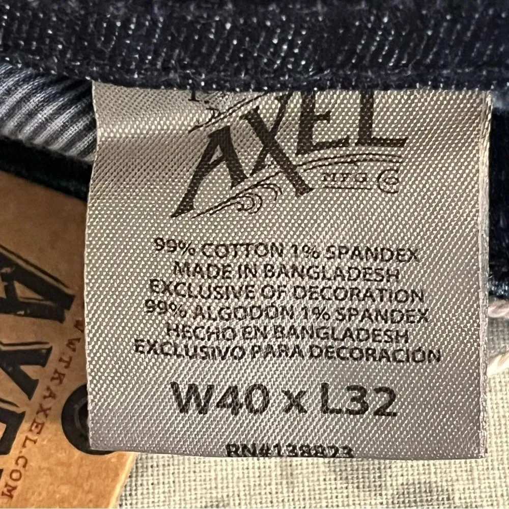 NWT TK Axel Slim Boot Dark Wash Jeans Size W40 L32